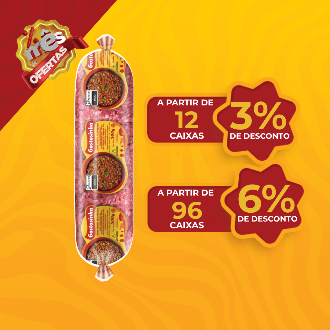 Carne Mo&iacute;da Temp Cong 500g - Gostosinha